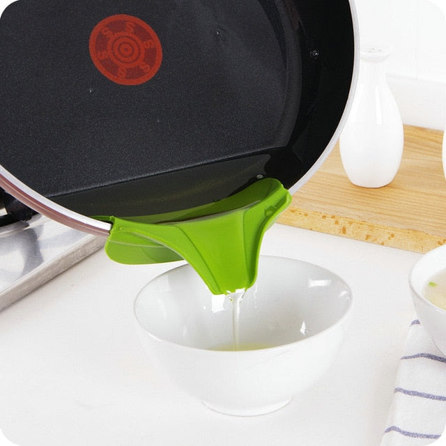 Anti-spill Silicone Funnel